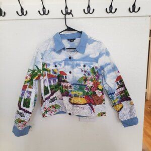 Painted And Embellished Jacket Boston Proper
